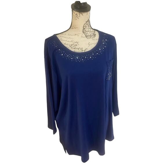 Quaker Factory Blue Studded Tunic - Picture 5 of 9
